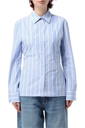 Jacquemus Dames, Blouses & Shirts, Blauw, Maat: 2XS Katoen