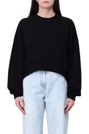 Elisabetta Franchi Dames, Sweatshirts & Hoodies, Zwart, Maat: S Katoen