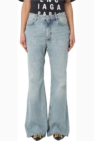 Balenciaga Dames, Jeans, Blauw, Maat: S Katoen