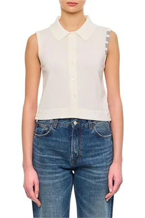 Thom Browne Dames, Jassen, Wit, Maat: S Wol
