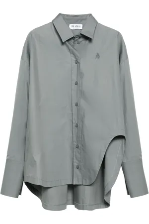 The Attico Dames, Blouses & Shirts, Grijs, Maat: XS