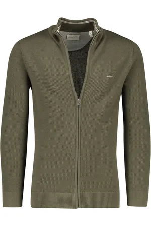 GANT Heren, Sweatshirts & Hoodies, Groen, Maat: 3XL Katoen