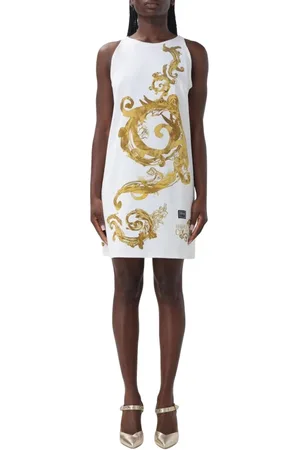 VERSACE Dames, Jurken, Wit, Maat: S