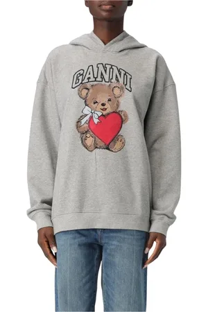 Ganni Dames, Sweatshirts & Hoodies, Grijs, Maat: XS Katoen