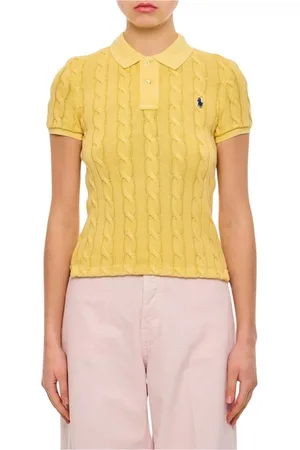 Ralph Lauren Dames, Tops, Geel, Maat: L Katoen