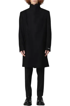 Karl Lagerfeld Heren, Mantels, Zwart, Maat: 2XL Wol