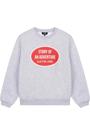 Alix the label Dames, Sweatshirts & Hoodies, Grijs, Maat: M Katoen