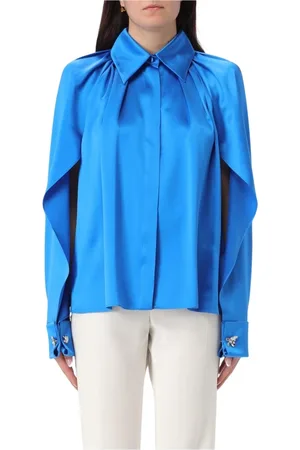 Max Mara Dames, Blouses & Shirts, Blauw, Maat: M Zijde