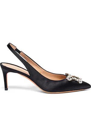 santoni Dames, Schoenen, Zwart, Maat: 37 1/2 EU Satijn