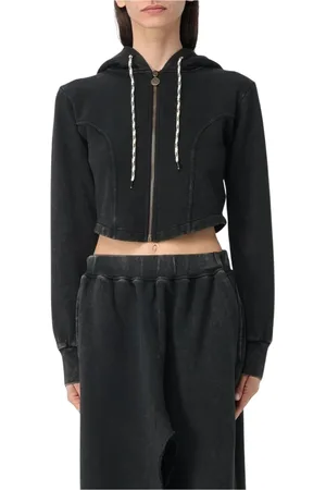 ARIES Dames, Sweatshirts & Hoodies, Zwart, Maat: XL Katoen