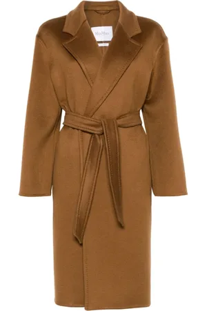 Max Mara Dames, Mantels, Bruin, Maat: 4XS Zijde