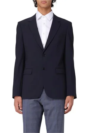 HUGO BOSS Heren, Jassen, Blauw, Maat: S Wol