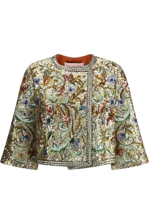 VALENTINO Dames, Jassen, Veelkleurig, Maat: L Zijde