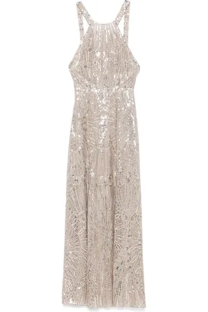 Elie saab Dames, Jurken, Bruin, Maat: M