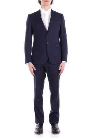 Emporio Armani Heren, Pakken, Blauw, Maat: L Wol