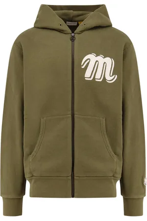 Moncler Heren, Sweatshirts & Hoodies, Bruin, Maat: XL Katoen