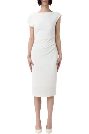 HUGO BOSS Dames, Jurken, Wit, Maat: M Leer