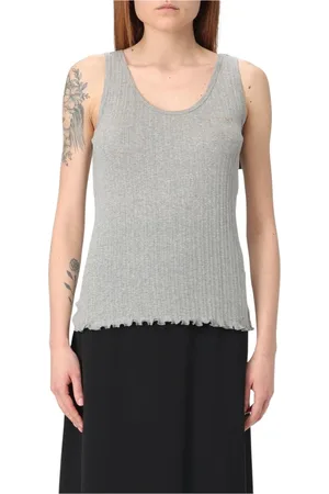 Fendi Dames, Tops, Grijs, Maat: XS Katoen