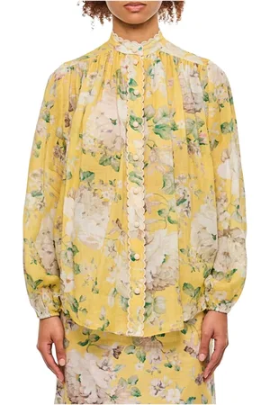 ZIMMERMANN Dames, Blouses & Shirts, Veelkleurig, Maat: S Linnen