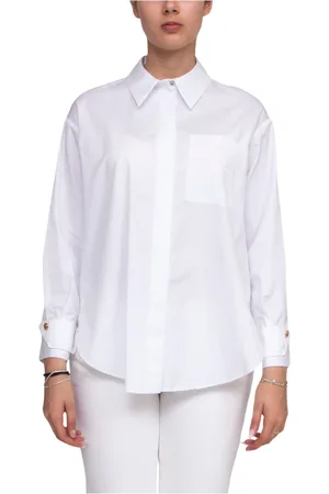 Elisabetta Franchi Dames, Blouses & Shirts, Wit, Maat: XS