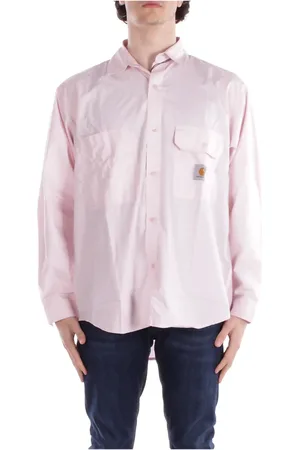 Carhartt Heren, Overhemden, Roze, Maat: M Katoen