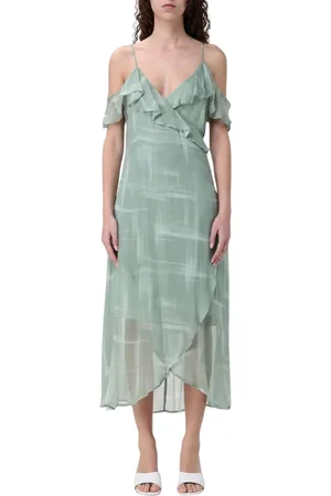 Armani Exchange Dames, Jurken, Groen, Maat: 2XS Zijde