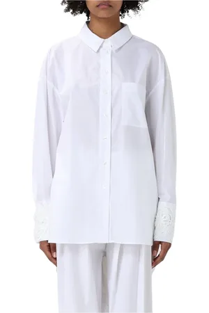 Twin-Set Dames, Blouses & Shirts, Wit, Maat: S