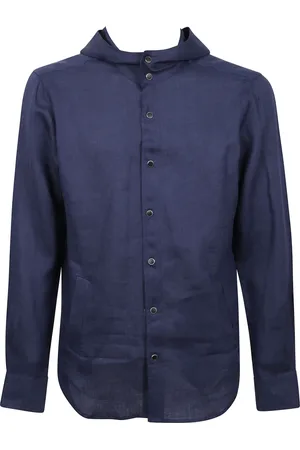 Kiton Heren, Jassen, Blauw, Maat: XL Linnen