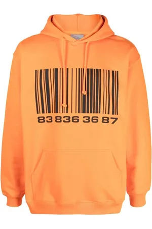 VTMNTS Heren, Sweatshirts & Hoodies, Oranje, Maat: L Katoen