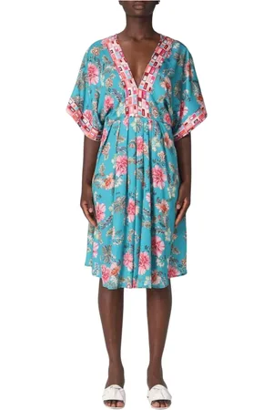 Liu Jo Dames, Jurken, Blauw, Maat: XS Zijde