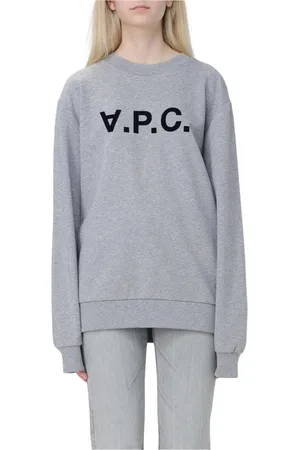 A.P.C. Dames, Sweatshirts & Hoodies, Grijs, Maat: L Katoen