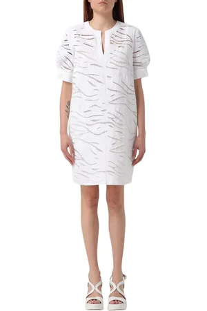 Max Mara Dames, Jurken, Wit, Maat: S Katoen