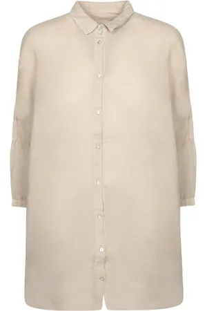 120% Lino Dames, Blouses & Shirts, , Maat: L Linnen