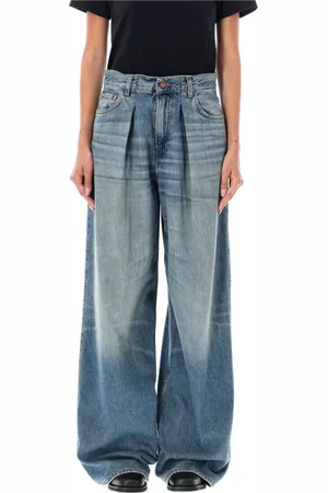 haikure Dames, Jeans, Blauw, Maat: W24 Katoen