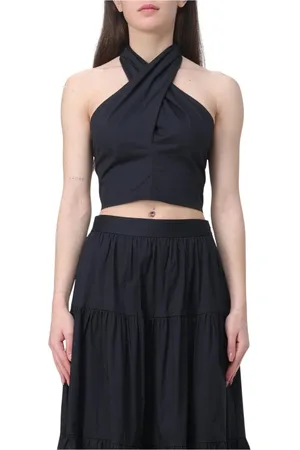 Staud Dames, Tops, Zwart, Maat: M Katoen