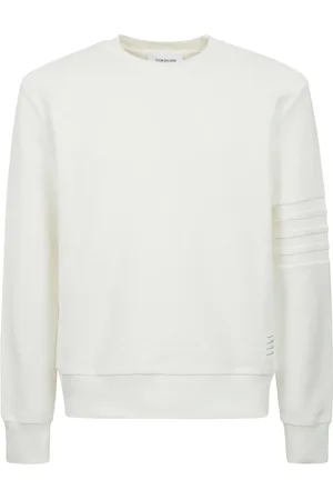 Thom Browne Heren, Sweatshirts & Hoodies, Wit, Maat: 2XL Katoen