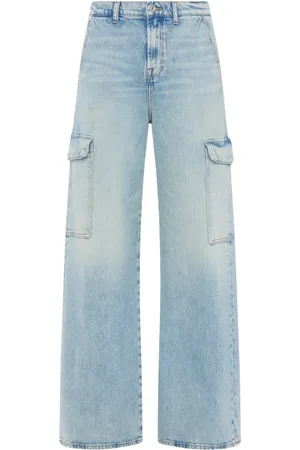 7 for all Mankind Dames, Jeans, Blauw, Maat: W26 Denim
