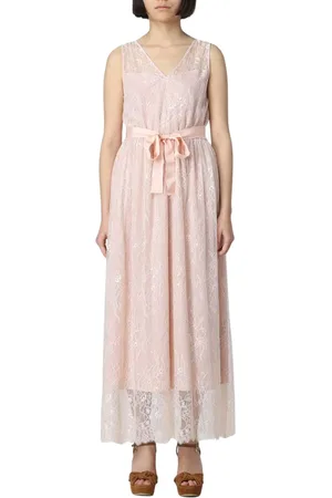 Twin-Set Dames, Jurken, Roze, Maat: S Leer