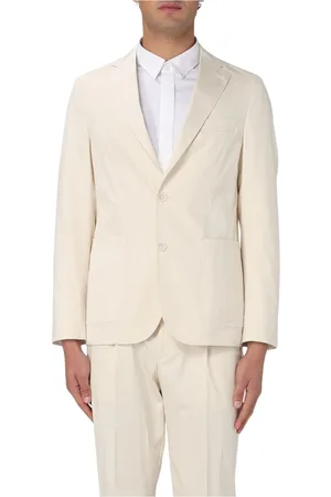 HUGO BOSS Heren, Jassen, Wit, Maat: M Tweed