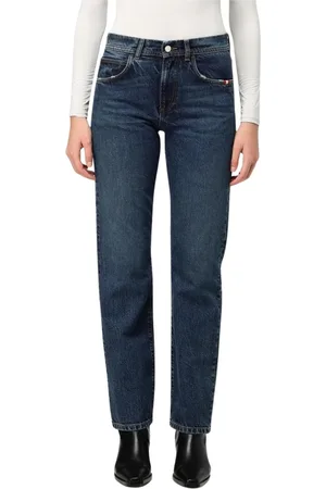 AMISH Dames, Jeans, Blauw, Maat: W25 Denim