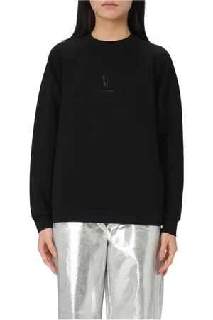 Armani Exchange Dames, Sweatshirts & Hoodies, Zwart, Maat: S Katoen