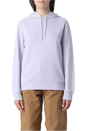 A.P.C. Dames, Sweatshirts & Hoodies, Paars, Maat: L Katoen