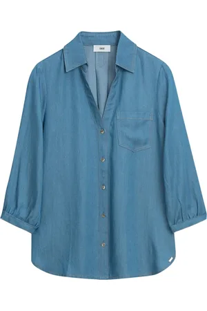 Cinque Dames, Blouses & Shirts, Blauw, Maat: M