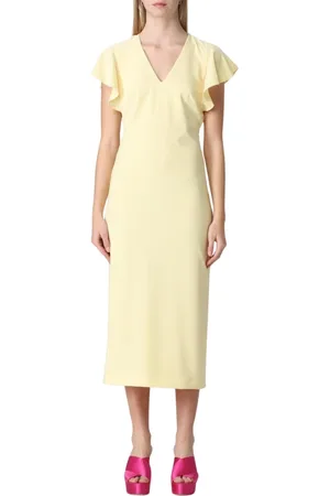 Patrizia Pepe Dames, Jurken, Geel, Maat: XS