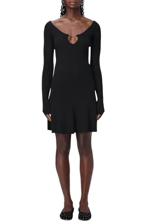 Jacquemus Dames, Jurken, Zwart, Maat: S Viscose