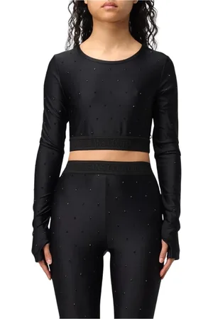 VERSACE Dames, Tops, Zwart, Maat: S