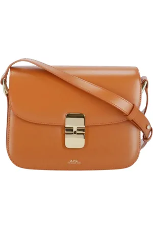 A.P.C. Dames, Tassen, Bruin, Maat: ONE Size Leer