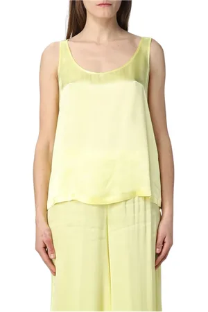 SEMICOUTURE Dames, Tops, Geel, Maat: XL Zijde