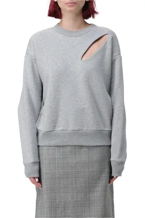 Alexander McQueen Dames, Sweatshirts & Hoodies, Grijs, Maat: S Katoen