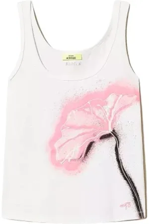 Twin-Set Dames, Tops, Wit, Maat: M